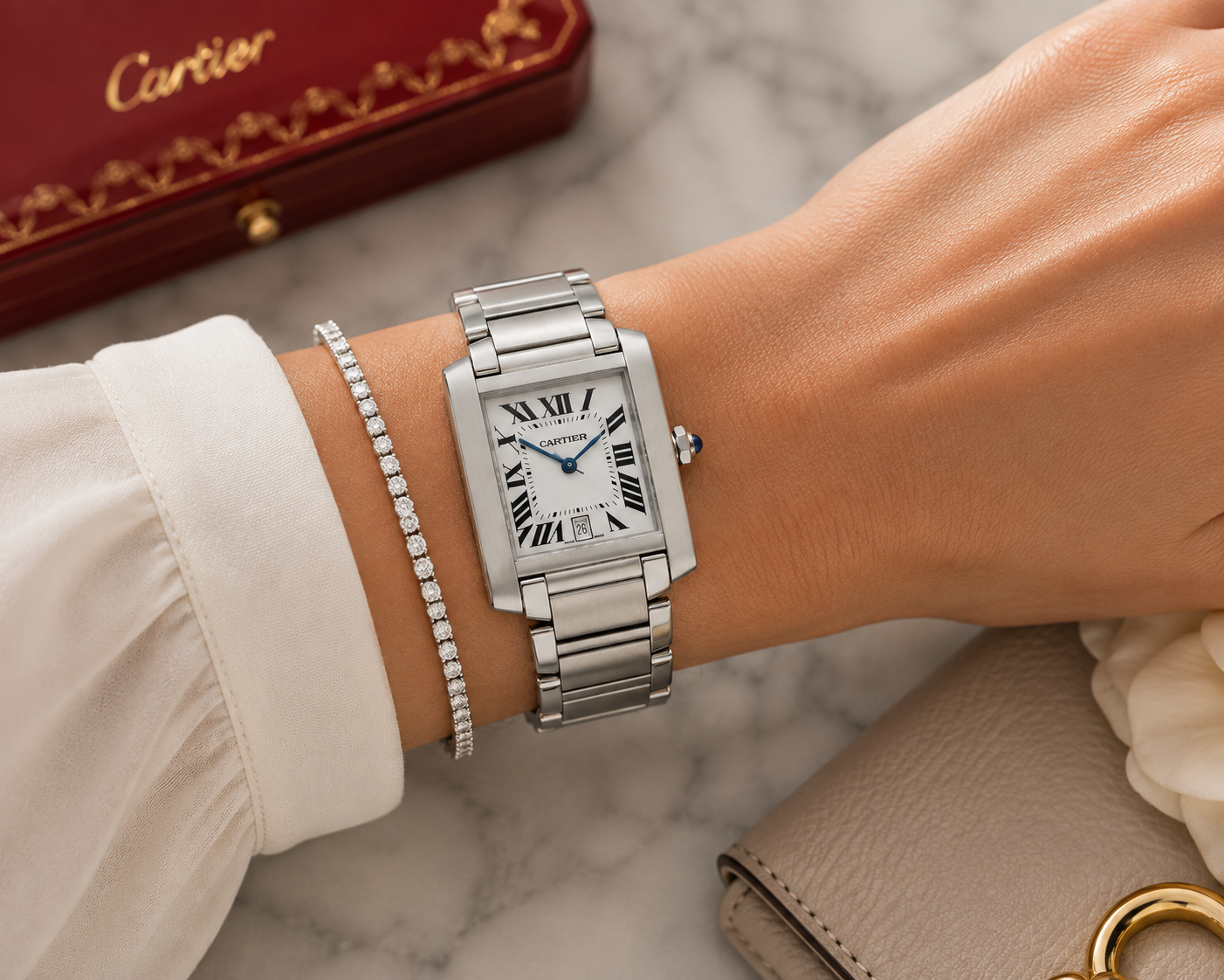 Cartier Tank Française W51002Q3 | Shop Authentique Lux