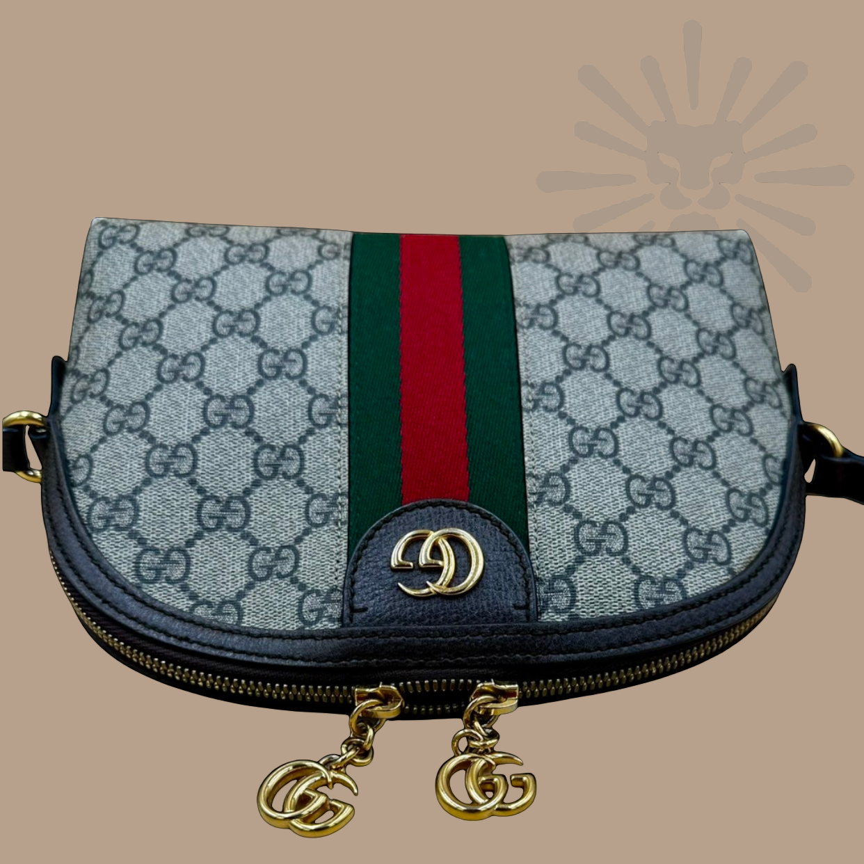 GUCCI Supreme GG Ophidia crossbody with strap - Authentique Luxury | 100% Authentic GUCCI Bag
