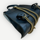 Gucci Malin Medium Studded Backpack, Black Leather, Gold Hardware | Shop Authentique Lux