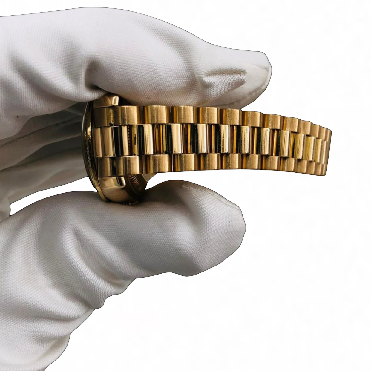 Rolex Lady-Datejust 26 Ref. 69138 Yellow Gold Diamond Dial President Bracelet | Shop Authentique Lux
