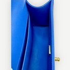 Chanel Medium Boy Bag Chevron Quilted Beautiful Blue Gold Hardware | Shop Authentique Lux