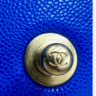 Chanel Medium Boy Bag Chevron Quilted Beautiful Blue Gold Hardware | Shop Authentique Lux