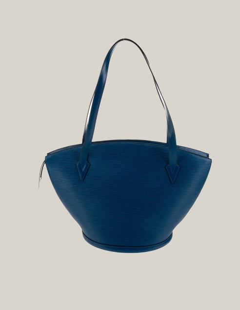 Louis Vuitton Epi Leather Saint Jacques GM, blue - Authentique Luxury | 100% Authentic Louis Vuitton Bag
