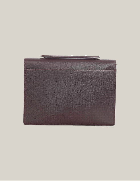 Louis Vuitton Taiga Leather Porte-Document Angara Vintage Briefcase - Authentique Luxury | 100% Authentic Louis Vuitton Bag