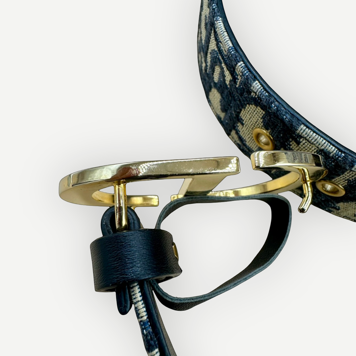 CHRISTIAN DIOR Oblique Jacquard Reversible Belt with CD Buckle, Full Set