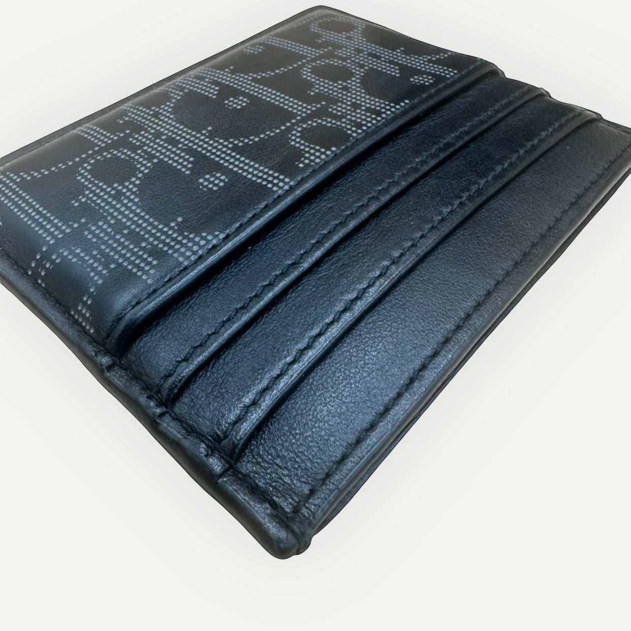Christian Dior Oblique Jacquard Black Card Holder, Full Set | Shop Authentique Lux