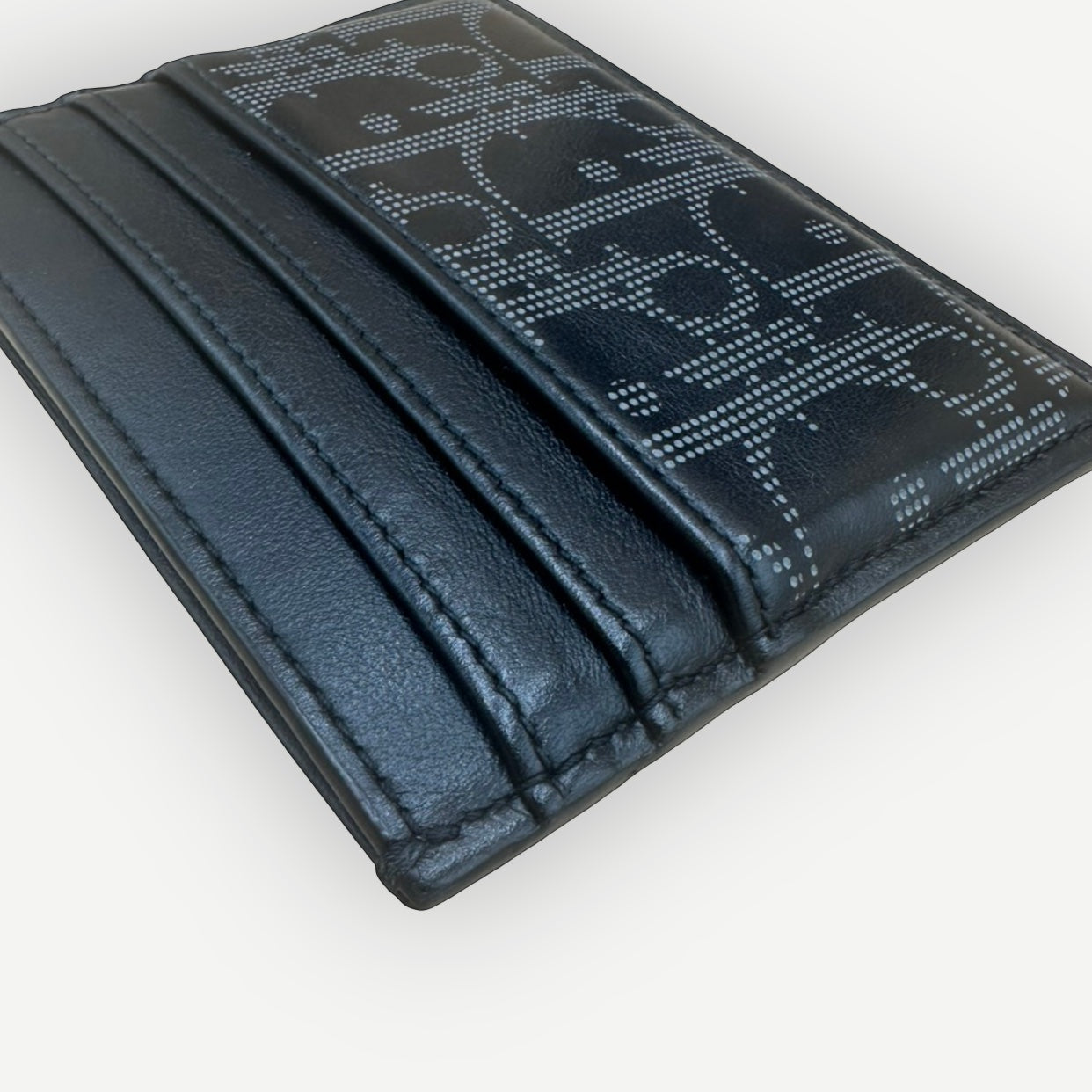 Christian Dior Oblique Jacquard Black Card Holder, Full Set | Shop Authentique Lux
