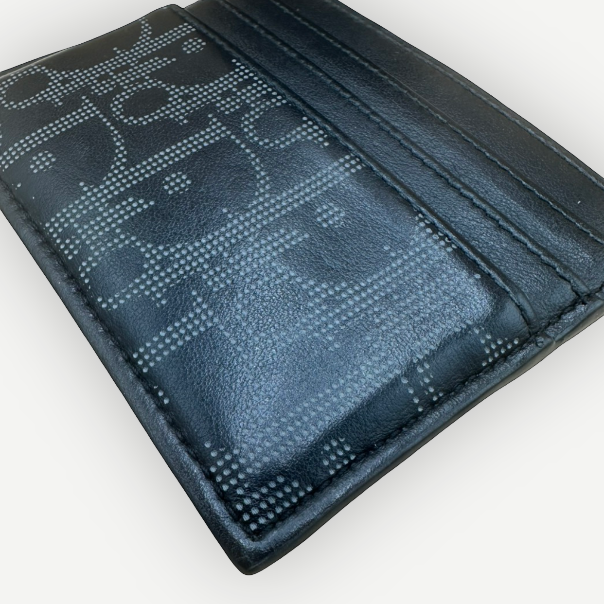 Christian Dior Oblique Jacquard Black Card Holder, Full Set | Shop Authentique Lux