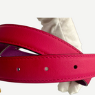 Hermès Reversible H Belt, 24mm Swift & Epsom Calfskin, Rose Mexico/Anemone, Size 80, Full Set | Shop Authentique Lux