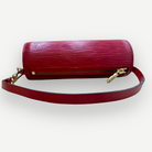 Louis Vuitton Papillon Pochette, Red Epi Leather, 2005 | Shop Authentique Lux