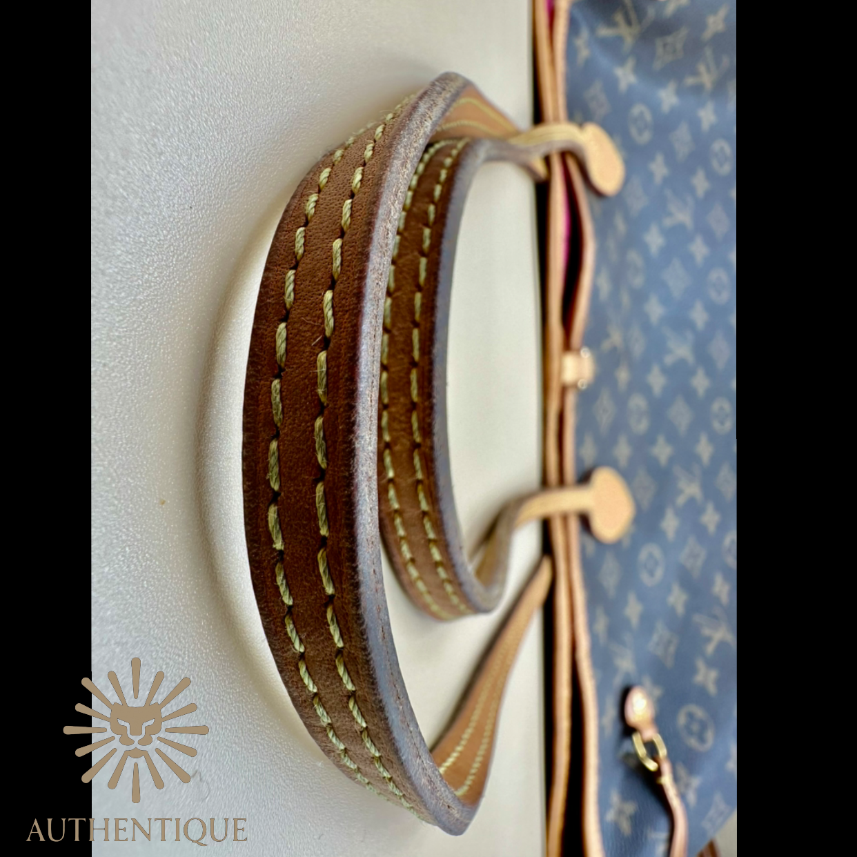 Louis Vuitton Monogram Neverfull GM in brown coated canvas with brass hardware — Authentique Lux | 100% Authenticated"