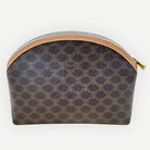 Celine Vintage Macadam Dome Cosmetic Pouch, Macadam Canvas & Leather | Shop Authentique Lux

