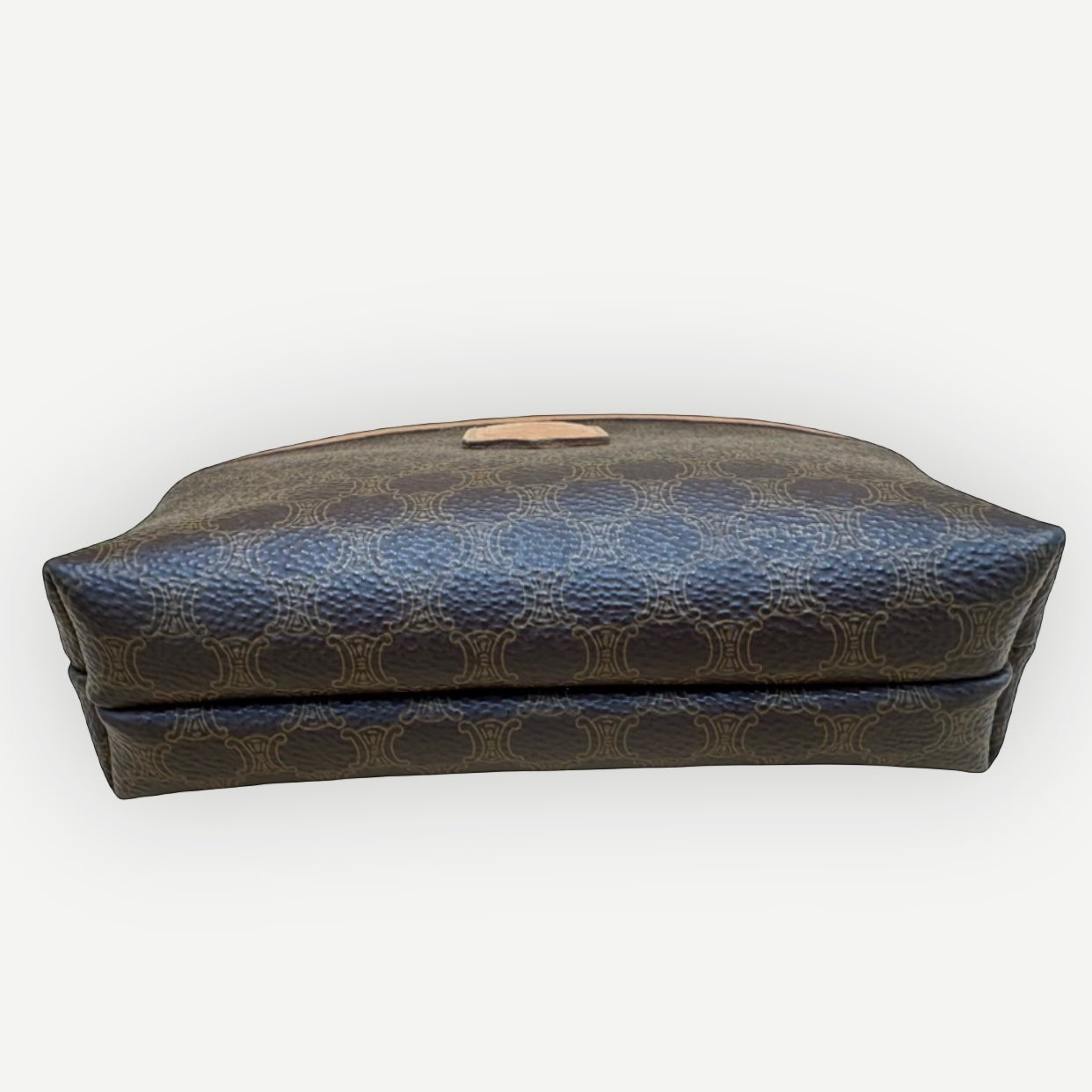 Celine Vintage Macadam Dome Cosmetic Pouch, Macadam Canvas & Leather | Shop Authentique Lux