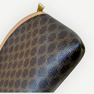 Celine Vintage Macadam Dome Cosmetic Pouch, Macadam Canvas & Leather | Shop Authentique Lux