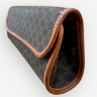 Celine Vintage Macadam Cylinder Cosmetic Pouch, Macadam Canvas & Leather | Shop Authentique Lux