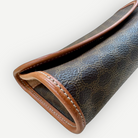 Celine Vintage Macadam Cylinder Cosmetic Pouch, Macadam Canvas & Leather | Shop Authentique Lux