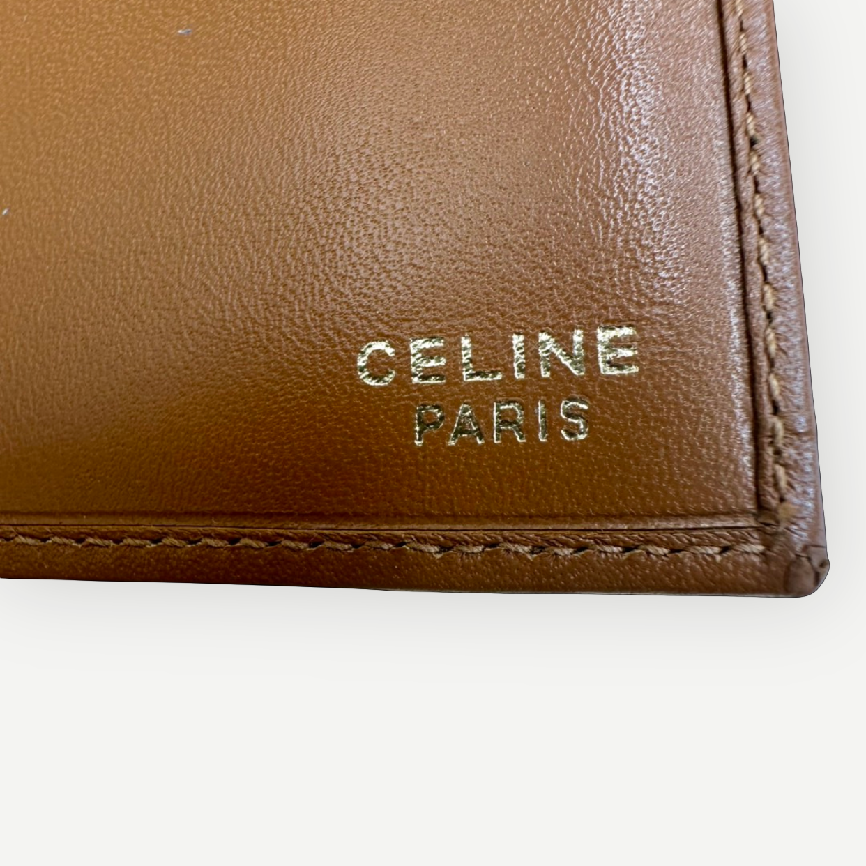 Celine Vintage Macadam Corner Bi-Fold Wallet, Macadam Canvas & Leather | Shop Authentique Lux