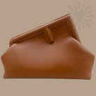 Fendi Small Zucca FF Crossbody Bag Caramello Leather | New w/ Tags I Authentique Lux