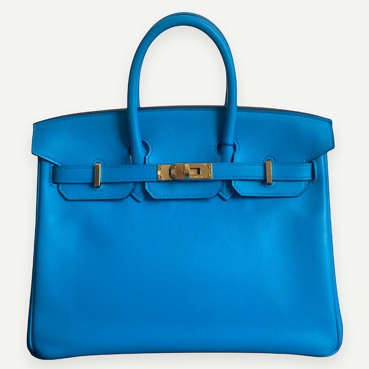 Hermès Birkin 25, Bleu Frida Swift Leather, GHW, Full Set, 2020 | Shop Authentique Lux