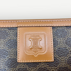 Celine Vintage Classic Zippered Clutch, Macadam Canvas & Leather | Shop Authentique Lux