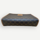 Celine Vintage Classic Zippered Clutch, Macadam Canvas & Leather | Shop Authentique Lux