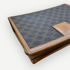 Celine Vintage Classic Zippered Clutch, Macadam Canvas & Leather | Shop Authentique Lux