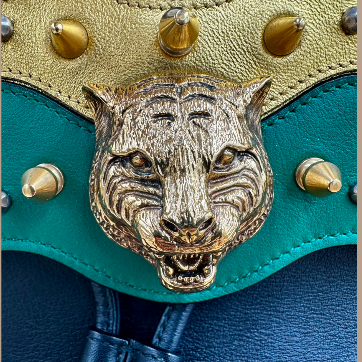 Gucci Malin Studded Leather Backpack- Authentique Luxury