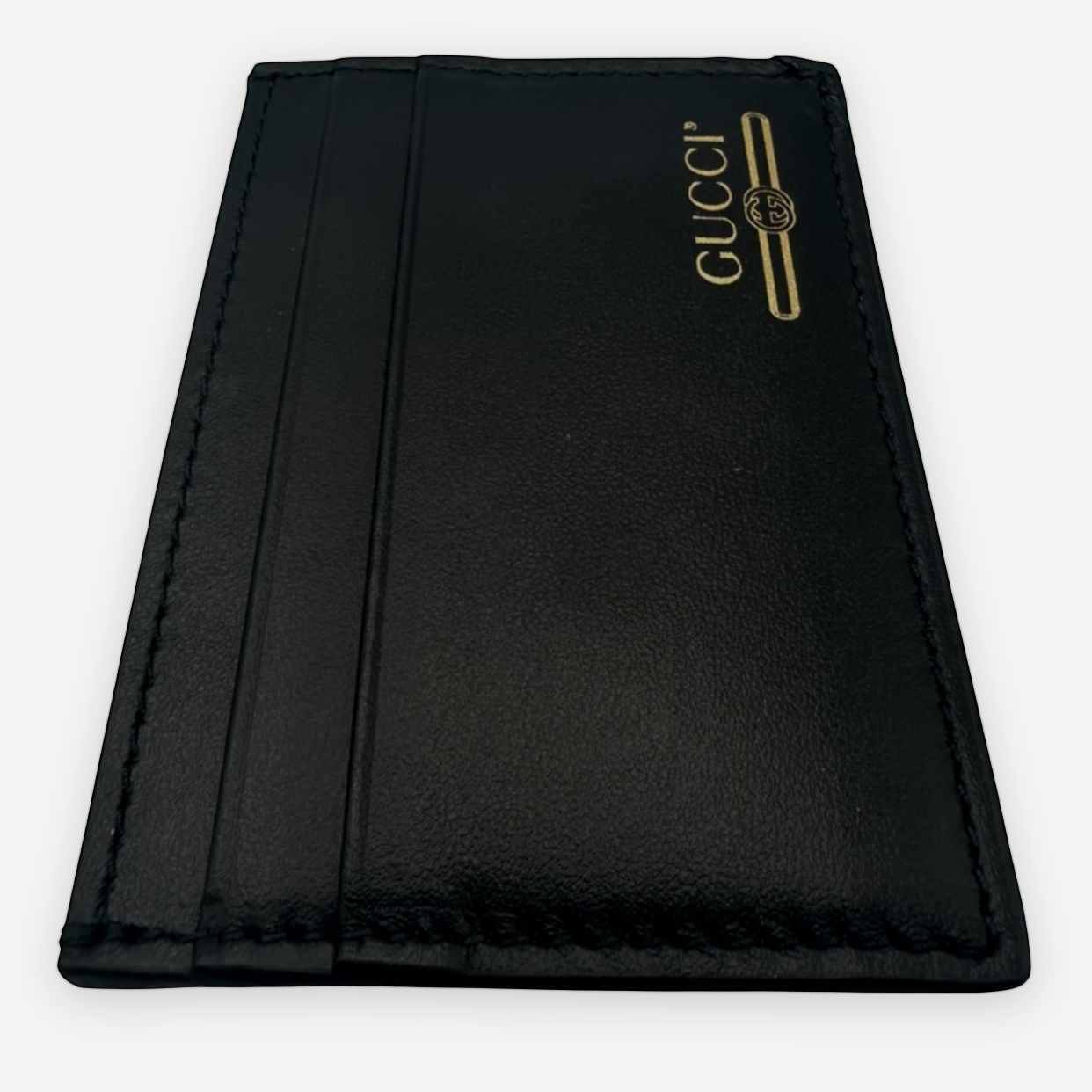 Gucci Interlocking G Card Case, Black Leather | Shop Authentique Lux