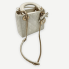 Christian Dior Mini Lady Dior Bag with Chain in Latte Cannage Lambskin, Full Set, 2026 | Shop Authentique Lux
