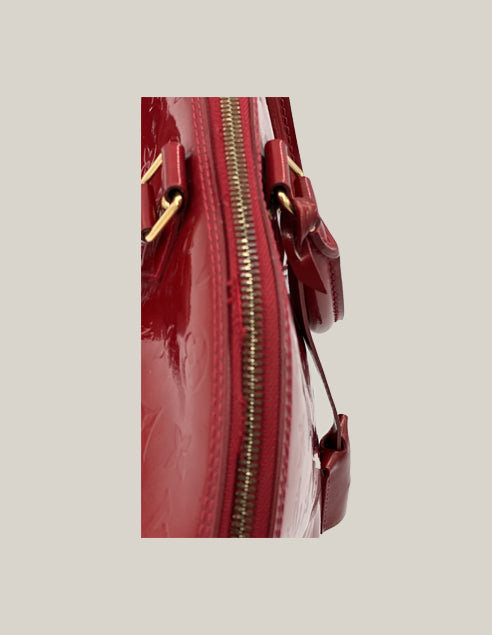 Louis Vuitton Vernis Patent Leather Alma GM - Authentique Luxury | 100% Authentic Louis Vuitton Bag