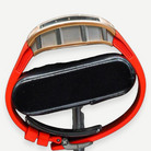 Richard Mille RM 30-01 watch, opposite case profile and red strap | Shop Authentique Lux