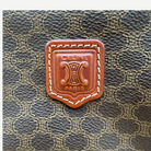 Celine Vintage Macadam Vanity Cosmetic Pouch, Macadam Canvas & Leather | Shop Authentique Lux