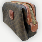 Celine Vintage Macadam Vanity Cosmetic Pouch, Macadam Canvas & Leather | Shop Authentique Lux