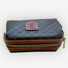 Celine Vintage Macadam Vanity Cosmetic Pouch, Macadam Canvas & Leather | Shop Authentique Lux