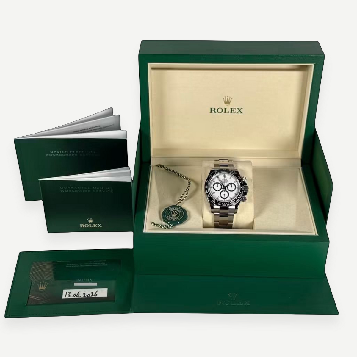 Rolex Cosmograph Daytona "Panda" 126500LN, Oystersteel, Full Set, 2026 | Shop Authentique Lux