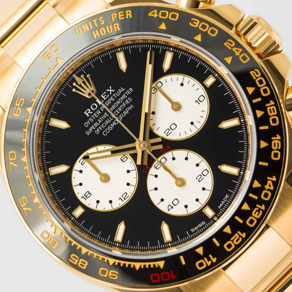 ROLEX Daytona Le Mans 126528LN, Black Dial, Yellow Gold, Full Set, 2025 | Shop Authentique Lux