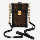 LOUIS VUITTON Vertical Trunk Monogram canvas with leather-and-chain strap | Shop Authentique Lux
