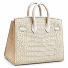 HERMÈS Birkin 20 Faubourg “Sous la Neige” Snow Sellier, Palladium Hardware, U Stamp, 2022 | Shop Authentique Lux