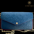 Louis Vuitton Marine Rouge Empreinte Pochette Felicie Chain Wallet - 2-Piece Set