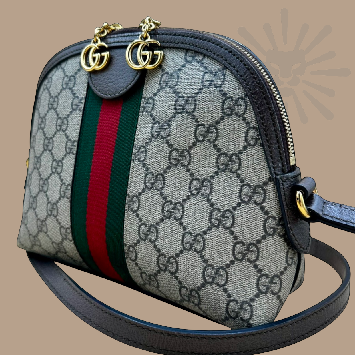 GUCCI Supreme GG Ophidia crossbody with strap - Authentique Luxury | 100% Authentic GUCCI Bag