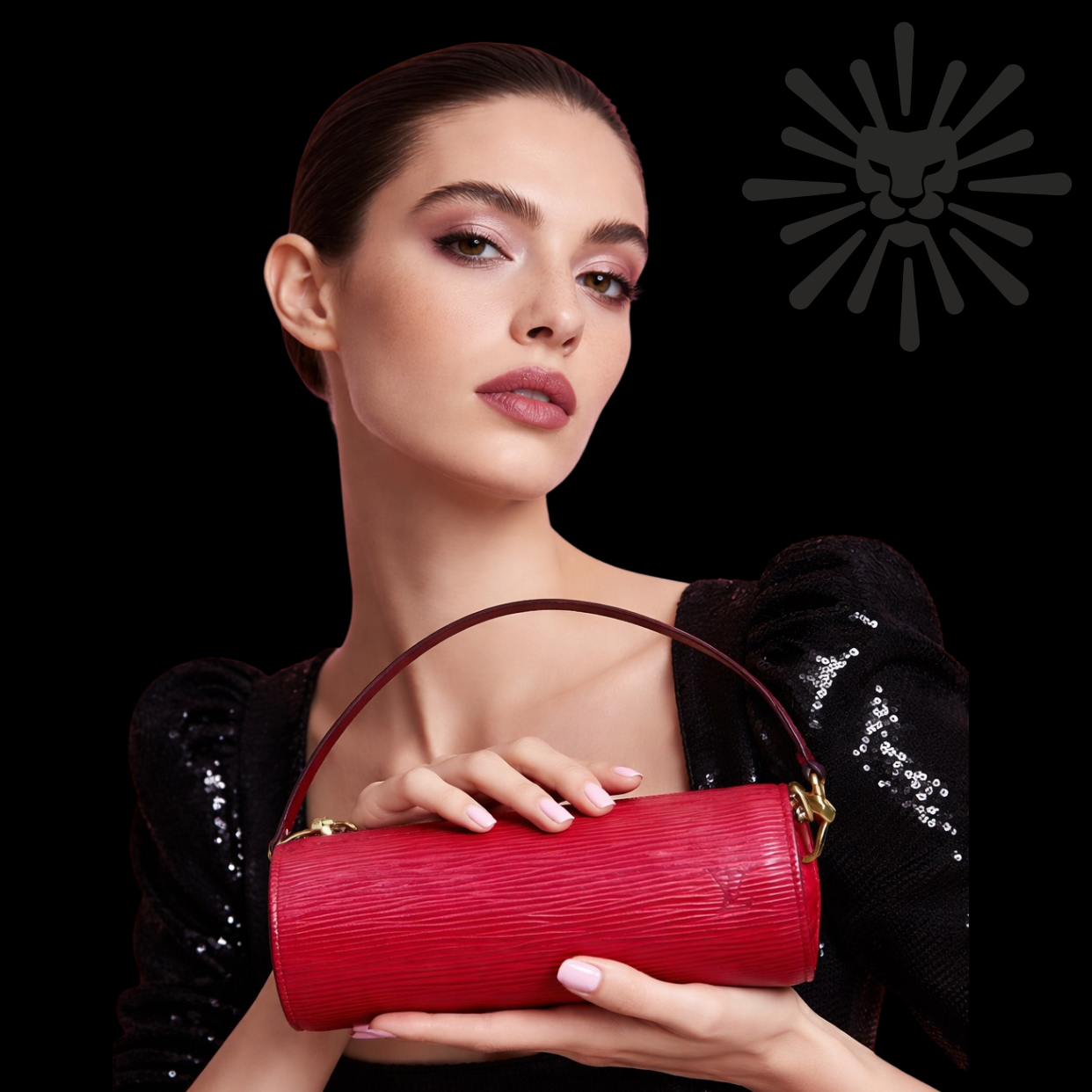 Louis Vuitton Red Epi Leather Papillion Pouchette - Authentique Lux