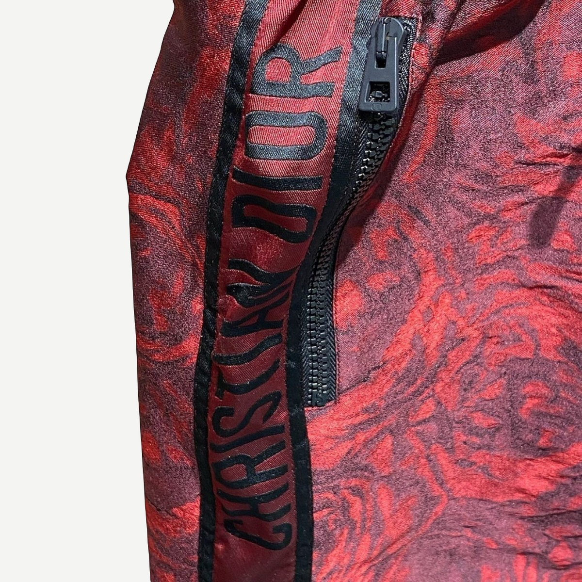 DIOR Runway Rose-Print Dress, Short Sleeve Detail | Shop Authentique Lux