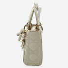 Christian Dior Mini Lady Dior Bag with Chain in Latte Cannage Lambskin, Full Set, 2026 | Shop Authentique Lux
