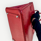 Hermès Birkin 30 in red ostrich leather with palladium hardware | Shop Authentique Lux