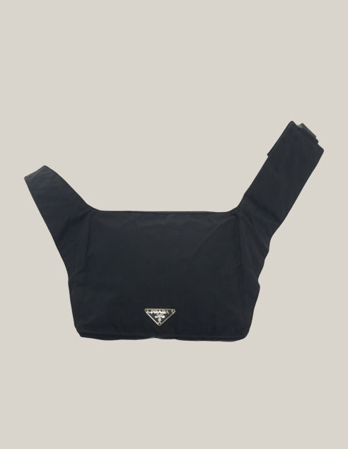 “Prada Tessuto Triangle Nylon Messenger Bag black authentic excellent condition”
“Prada black nylon messenger crossbody silver logo triangle Authentique Luxury”