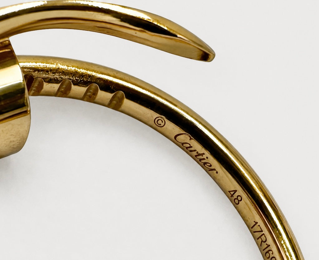 Cartier Juste un Clou Ring, Small Model, 18K Yellow Gold, Size 48 | Shop Authentique Lux