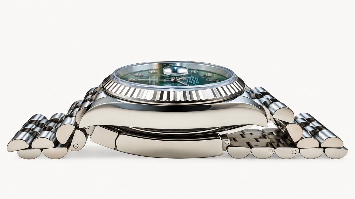 Rolex Datejust 36 Platinum Fluted Bezel Black Diamond Dial 2019 Full Set | Shop Authentique Lux
