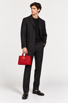 Gucci GG Marmont Small Tote in Red Matelassé Calfskin | Shop Authentique Lux