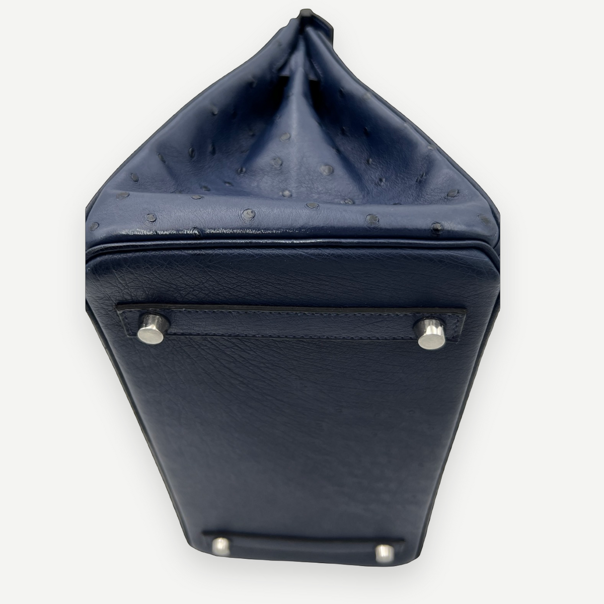 Hermès Bleu Iris Ostrich Birkin 30 Palladium Hardware | Shop Authentique Lux