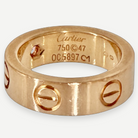 Cartier Love Ring, 18K Rose Gold, Pink Sapphire, 5.5mm, Size 47 | Shop Authentique Lux